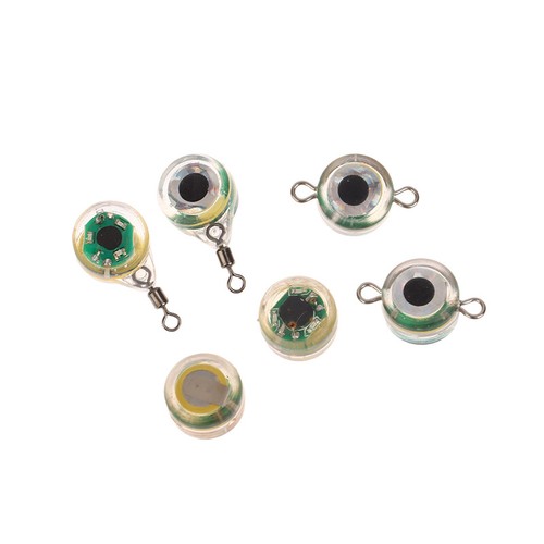 Fishing Light Attractor LED Ice Fishing Lure Eye Shape Fish Deep Drop