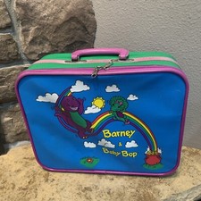 Vintage Barney Baby Bop Suitcase Barney And Friends Purple Lyons Group 1993