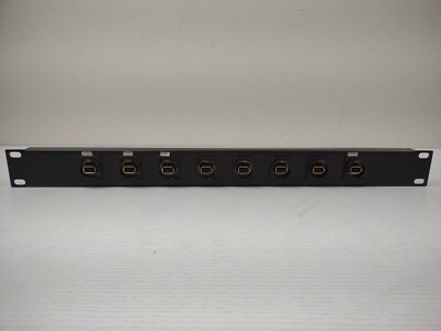 Tecnec 1394 Firewire Video 8 Input Output Patch Bay 1 Rack Unit 1394Patch-8