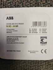NEW ABB S2C-H6R AUXILIARY CONTACT 2CDS 200 912 R0001 Lot of 10
