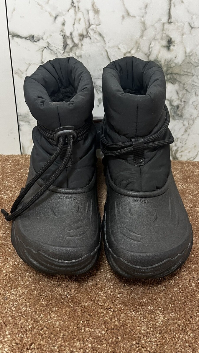 Black Unisex Crocs Echo Boots Mens 9 Womans 11 | eBay