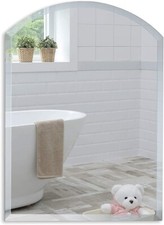 Mood® Arch Bathroom Mirror Wall Mounted, Bevelled Edges, 50cm x 40cm