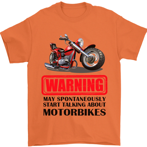 Avviso Può Parlarne Spontaneamente Di Moto Maglietta Uomo 100% Cotone - Foto 90 di 103