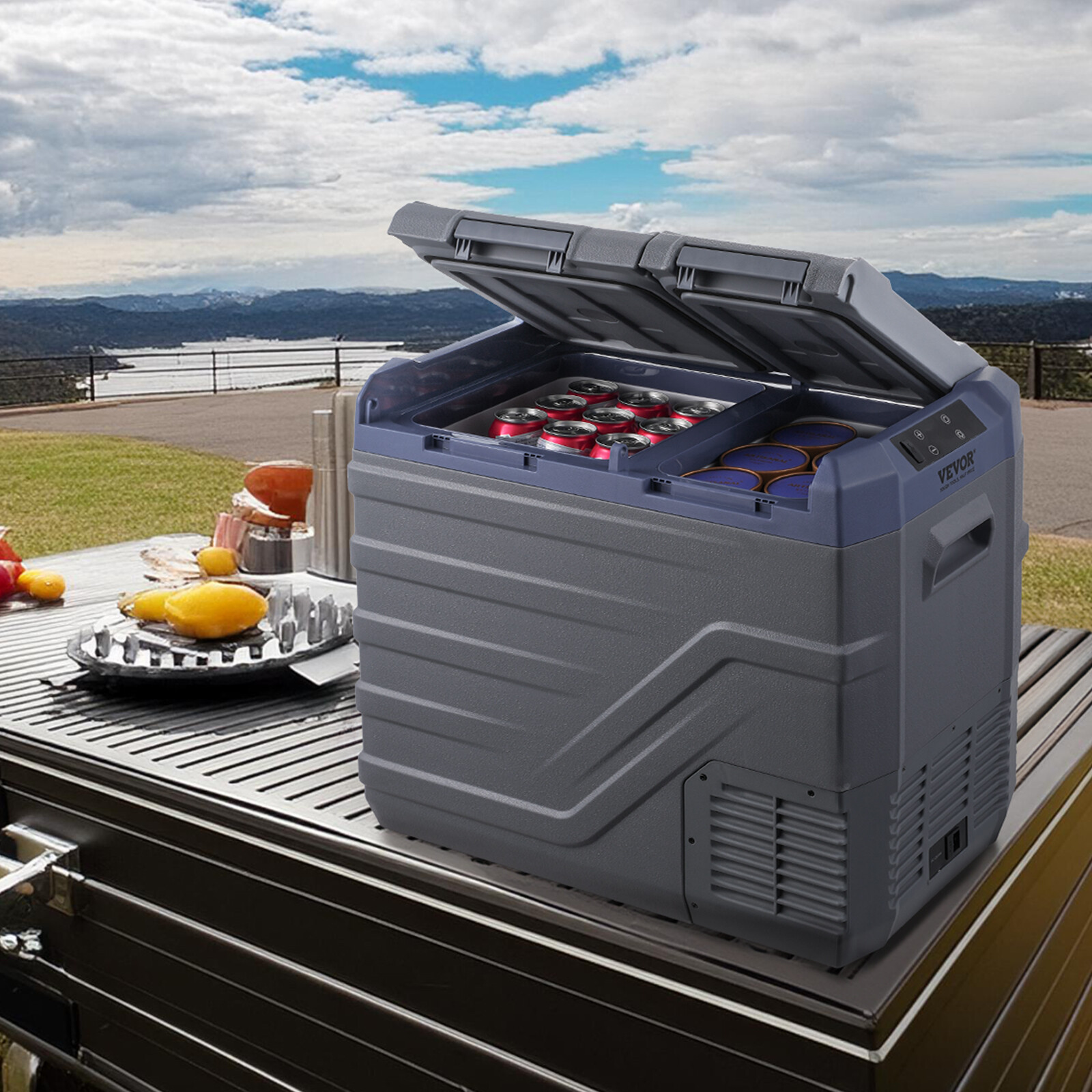 Réfrigérateur Portable 40 L Double Zone VEVOR avec Température Réglable -20 à 20 °C
