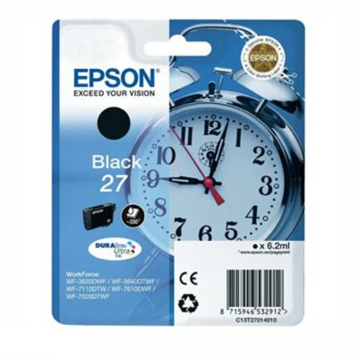 Epson 27 Schwarz Drucker Tintenpatrone Wecker Serie C13T27014012