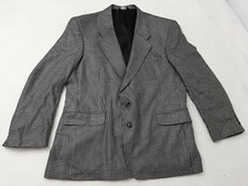 Harve benard Women's 27" long 21" armpit Blazer Suit Jacket Check black white