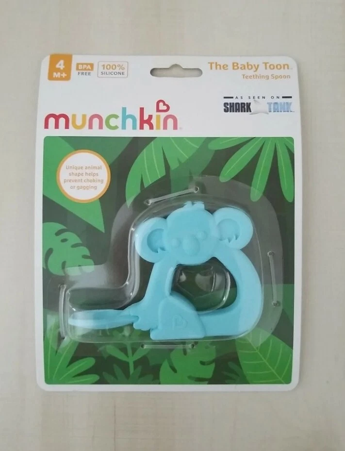 NEW Munchkin The Baby Toon Silicone Teether Spoon Koala blue