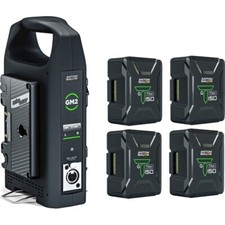 Anton/Bauer Titon 150 4-Battery Kit with GM2 Dual Charger Gold Mount 8275-0162
