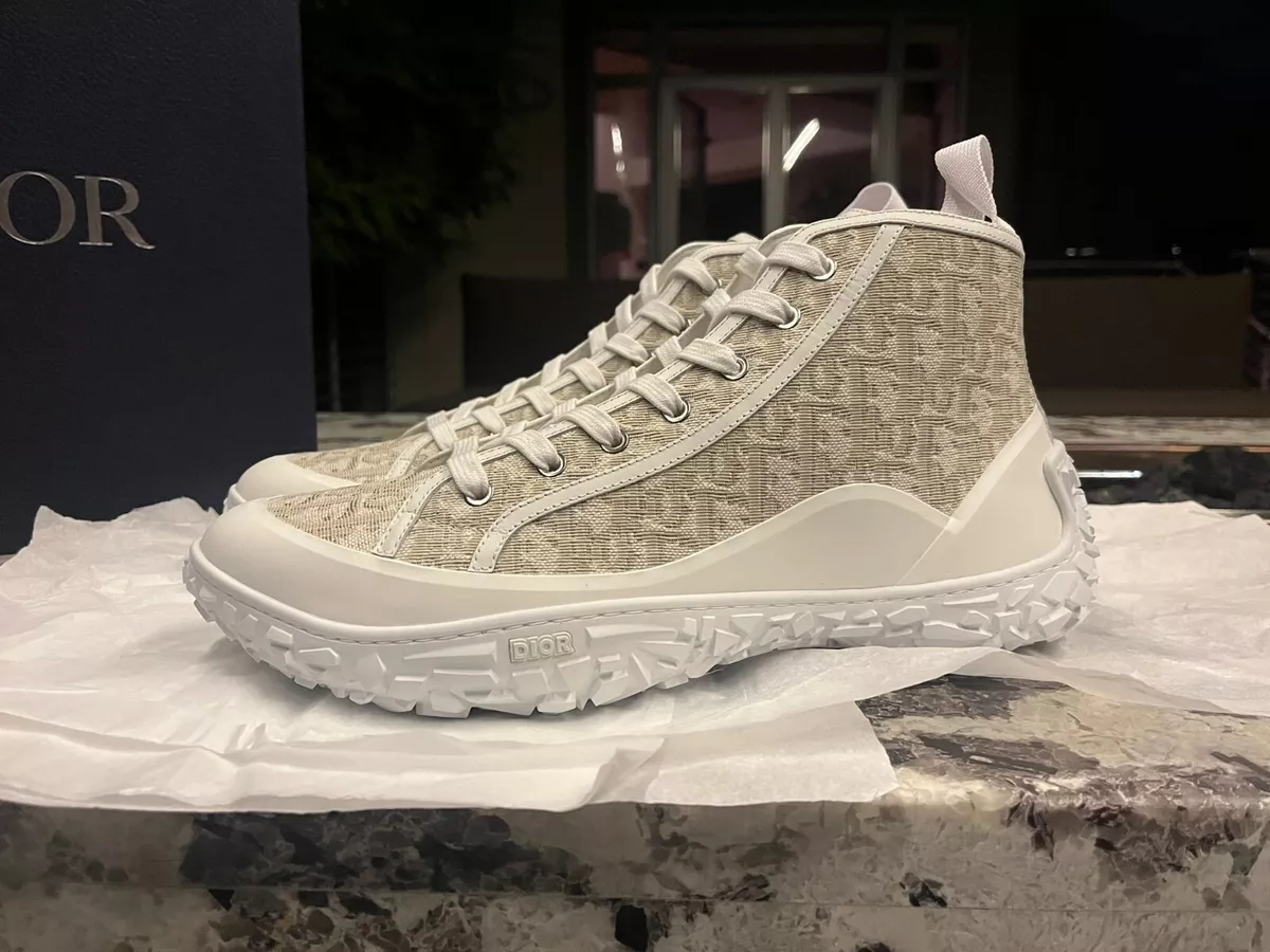 Dior , B28 HT Oblique Sneakers in White BNWB 46 IT