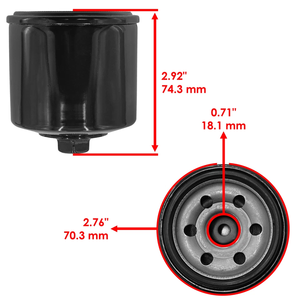 Paquete de 3 filtros de aceite para Triumph Speed Triple T509 885 956 Speed Four 600 1997-2004 Foto 2 de 4