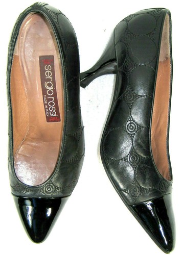 Sergio Rossi Quilted Black Pumps Size 
