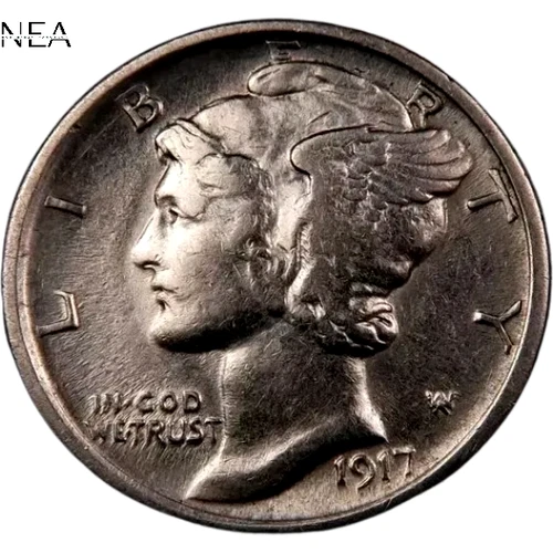 1917-S Mercury Dime ~ Borderline Uncirculated (AU++) ~ 90% Silver