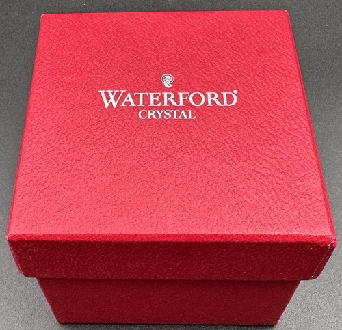 Waterford Crystal 2002 Ball Ornament Ruby Red Cased Spire Glass Cross Hatched - Picture 14 of 17