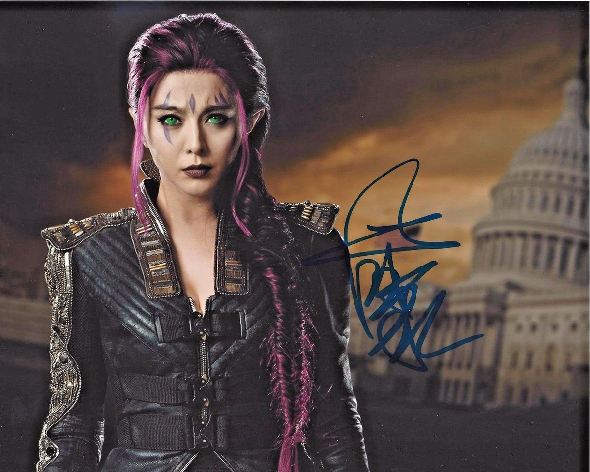 ACTRESS FAN BINGBING SIGNED X-MEN DAYS OF FUTURE PAST 8X10 PHOTO W