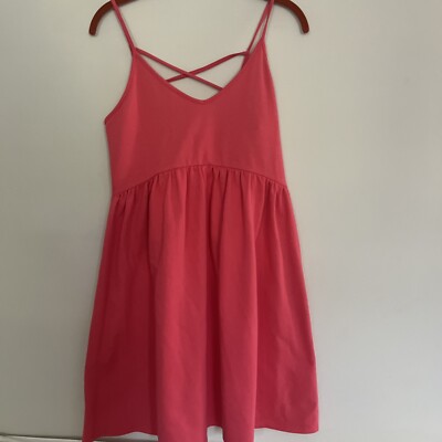 Wild Fable Dress Pink Strappy Fit And Flare Summery Size Small | eBay