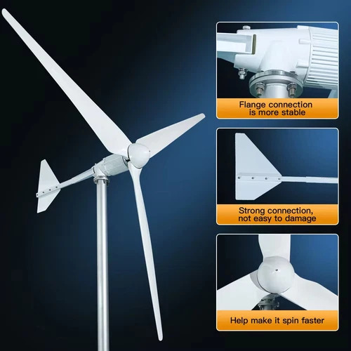 20KW 3Blätter Windkraftanlage Windturbine 220V 380V Windgenerator Windräder Kit - Bild 6 von 24