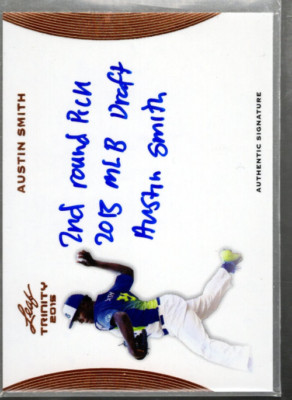 A5516- 2015 Leaf Trinity #AAS2 Austin Smith Auto - NM-MT AUTOGRAPH