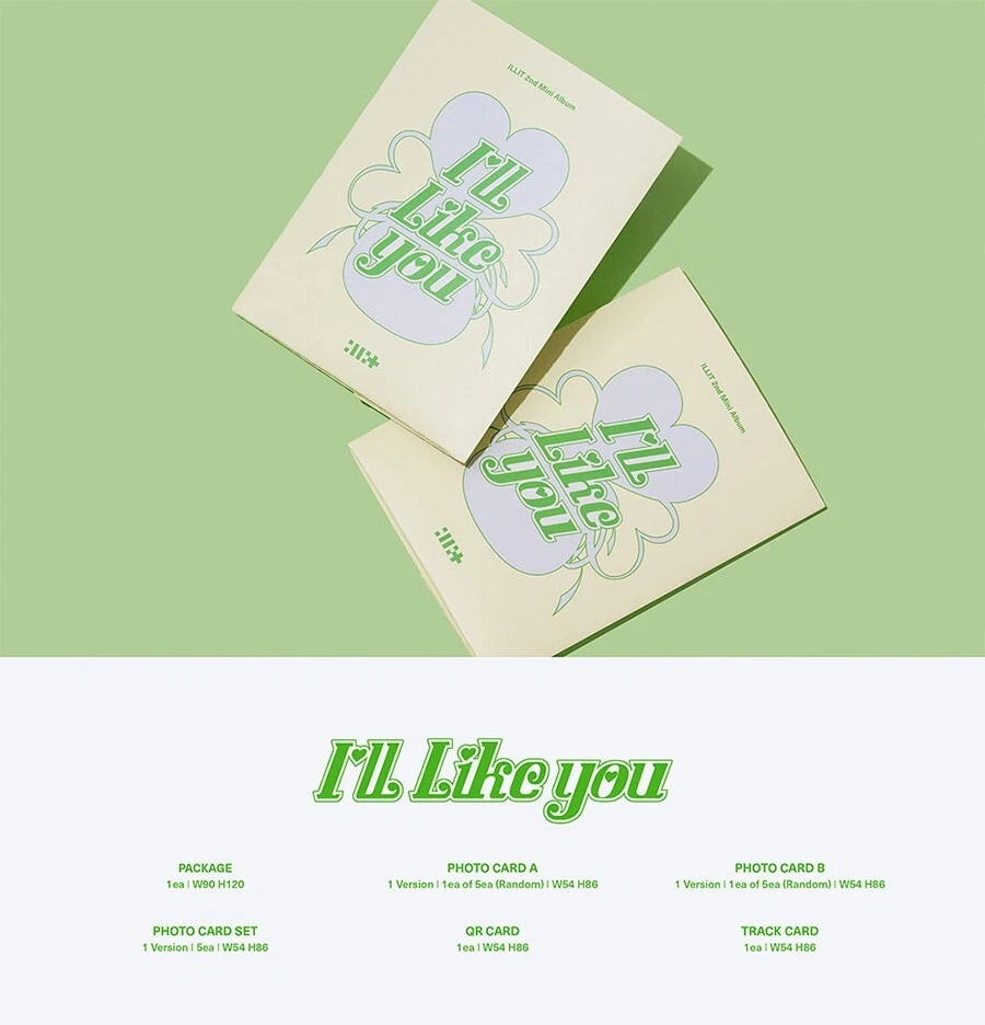 ILLIT [I'LL LIKE YOU] 2nd Mini Album WEVERSE Ver/QR Card+7 Photo