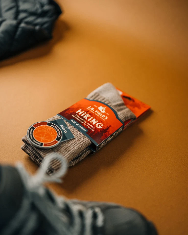 CALCETÍN J.B. FIELD'S "HIKER GX" 74% LANA MERINO EQUIPO DE SENDERISMO Foto 3 de 4