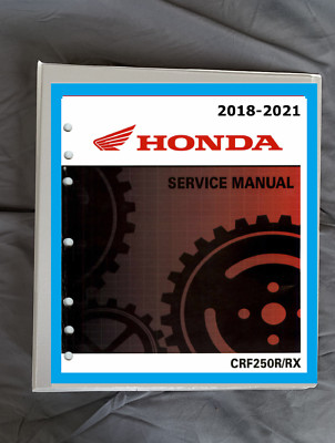 2018 2019 2020 2021 Honda CRF250r CRF250rx repair shop service manual binder
