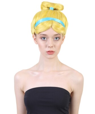 Asche Prinzessin Perücke, Figur Halloween Perücke, Premium Atmungsaktiv Kappe Ohne Kappe