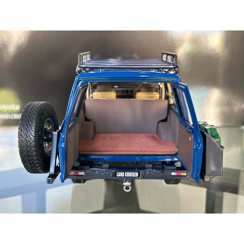 Kyosho 1:18 Toyota Land Cruiser 60 blau Druckguss Metall Modellauto 08956XBL - Bild 8 von 13