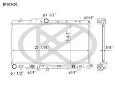Radiator Koyo A2450 fits 2002 Subaru Impreza