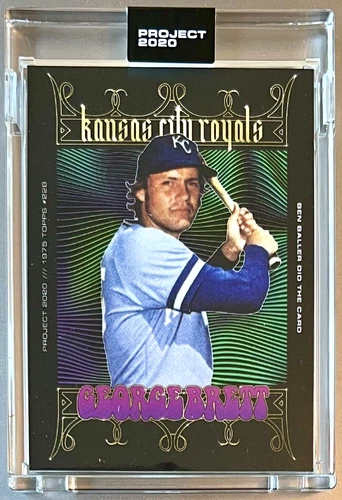 TOPPS PROJECT 2020 #271 GEORGE BRETT by BEN BALLER 1975 ROYALS ** FREE SHIPPING
