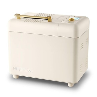 Neretva Bread Machine, 2.2LB 15-in-1 Bread Maker, Dual Heater Breadmaker Mach...