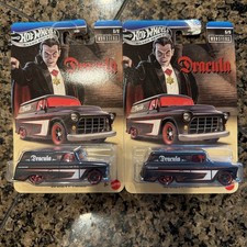Hot Wheels 1:64 Silver Series Universal Monsters Dracula '55 Chevy Panel Lot 2
