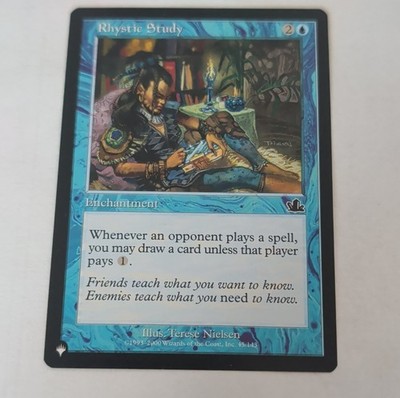 Rhystic Study Enchantment The List Reprints MTG