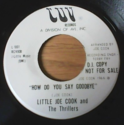 Little Joe Cook And The Thrillers - Peanuts '68 / How Do You Say Goodbye (7'', Si