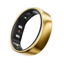 RingConn Gen 2 Smart Ring - Sleep Apnea Monitoring Gold, Size 8 8, Royal Gold
