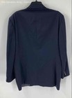 Oscar De La Renta Mens Navy Blue Long Sleeve Single-Breasted Blazer Size 46L — photo 2