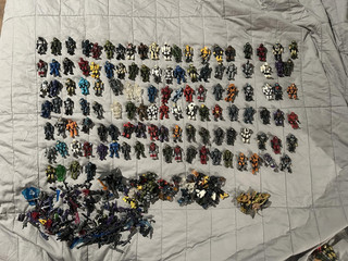 Halo Mega Bloks 140 Figure Lot (Accessories Rare Figures)