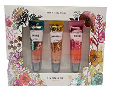 Bath Body Works - Taupe - Champagne - Coral- Gift Set of Three