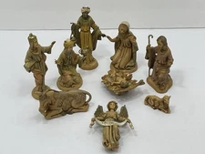 VTG 1983 Fontaini Depose Italy Holy Family Nativity Set of 10 Pcs Christmas