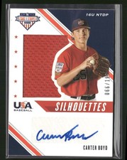2020 Panini USA Carter Boyd USA Silhouettes Signatures Jerseys #/199
