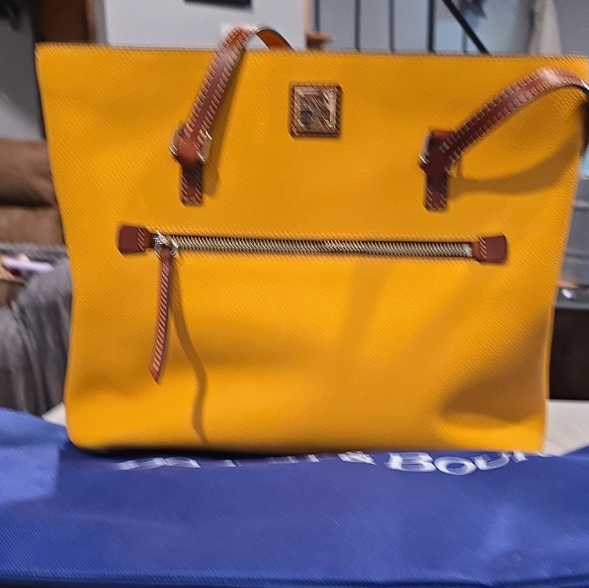 ⭐️未使用⭐️Dooney&Bourke レザーケース/イエロー/ヴィンテージ Dooney & Bourke Tote Yellow Bags & Handbags for Women for sale | eBay
