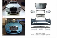 Front Bumper Headlight Upgrade To 2020 Bodykits For Rolls-Royce Wraith 2014-2016
