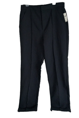  Anthropologie Maeve Dress Pants Womens 16T Black Minimalist Career Business NEW