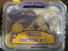Lil Gen Play Doctor Kit w/ Toy Stethoscope etc.  Book Oliver's Day as a Doctor