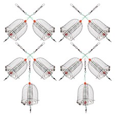  10 Pcs Bait Thrower Gear Cage Carp Lure Feeder Holder for Fishing