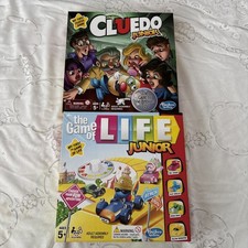 Kids Game Bundle Inc Hasbro Game Of Life Junior And Cluedo Junior Age 5+