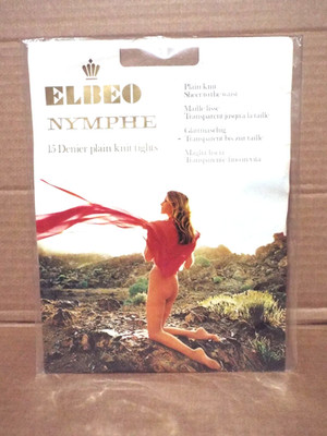 ELBEO Nymphe 15 Denier Plain knit Tights - Size Medium - London/Light Brown