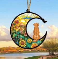 Personalized Dog Memorial Suncatcher, Custom Dog Memorial Gift