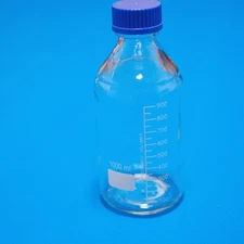 Lab glass reagent bottle 1000 ml x 1 pc,  500 ml x 2 pcs/lot , heavy wall