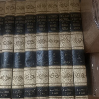 Encyclopedia 1956 Illustrated Encyclopedia Of The Modern World 20 Volumes C Pics