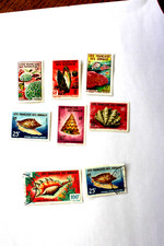 coquillages , 1962, cote des somalie, neufs, oblitérés, 4 FDC