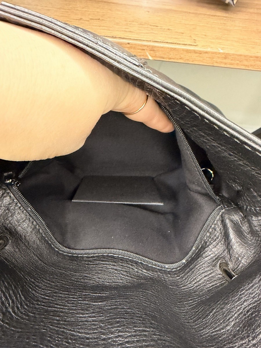 Bvlgari Leather Leoni Tote/Crossbody Bag - Black - With Dust Bag